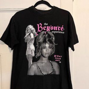 BEYONCÉ 2007 Double Sided Tour Shirt - BDay The Beyonce Experience Tour